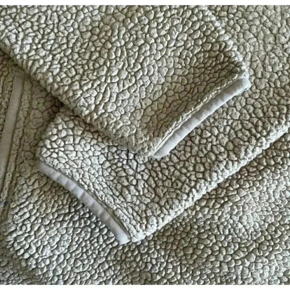 Skechers Boxy Sherpa Fleece Pullover Sweater Sweatshirt Long Sleeves SZ S # 1762 - Picture 13 of 15